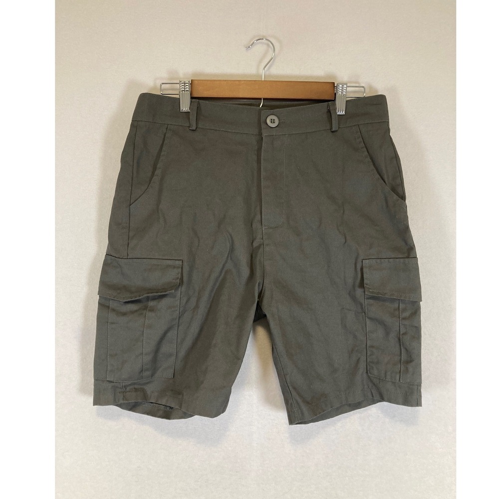 Gorpcore Utillity Earth‎ Tones Mens Size Medium Olive Utility Cargo Shorts